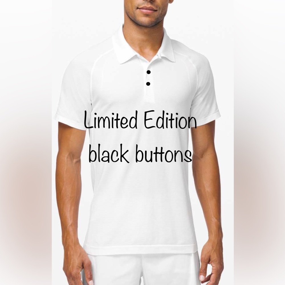 Lululemon Metal Vent Tech Polo - White, Men’s Large (L)